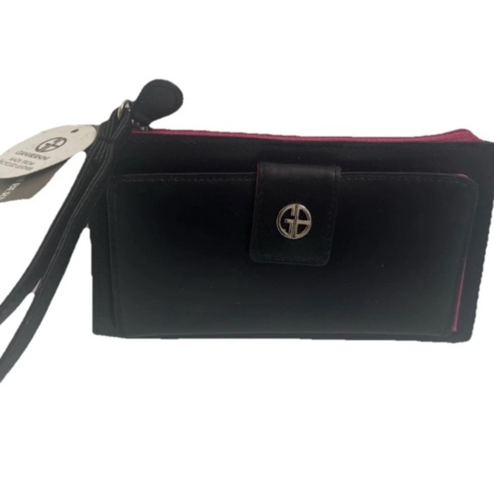 Gianni  Bernini Wristlet Wallet  Black Organizer